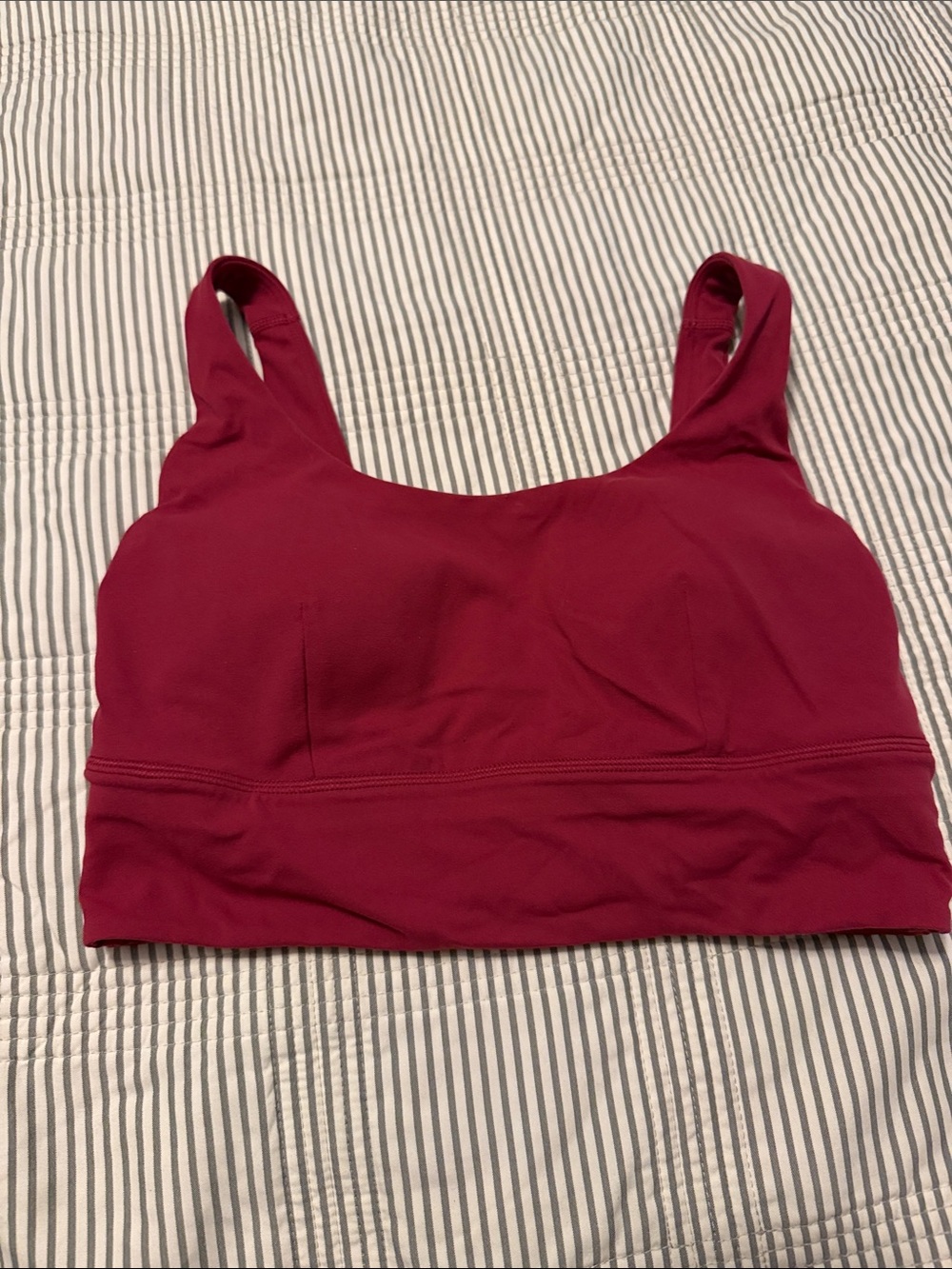 lululemon athletica Wine Red Seamless Sports Bralette